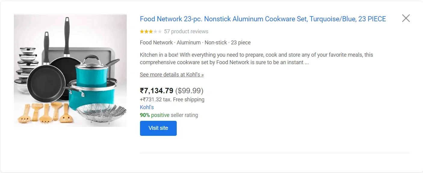 food network cookware