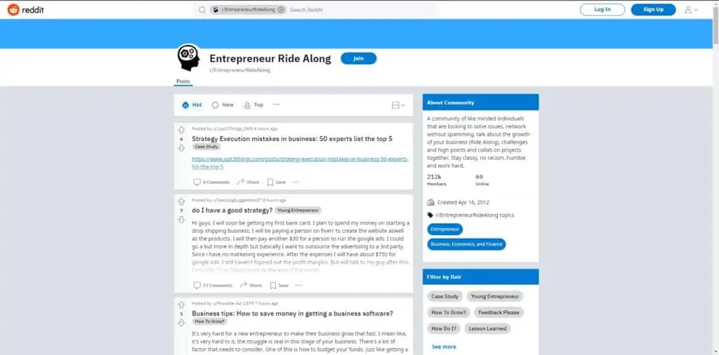 r/EntrepreneurRideAlong