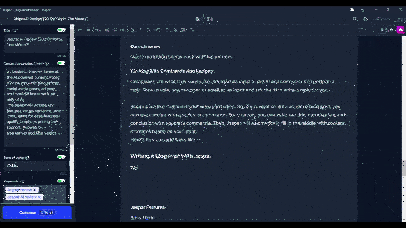 Jasper AI Review Blog Post