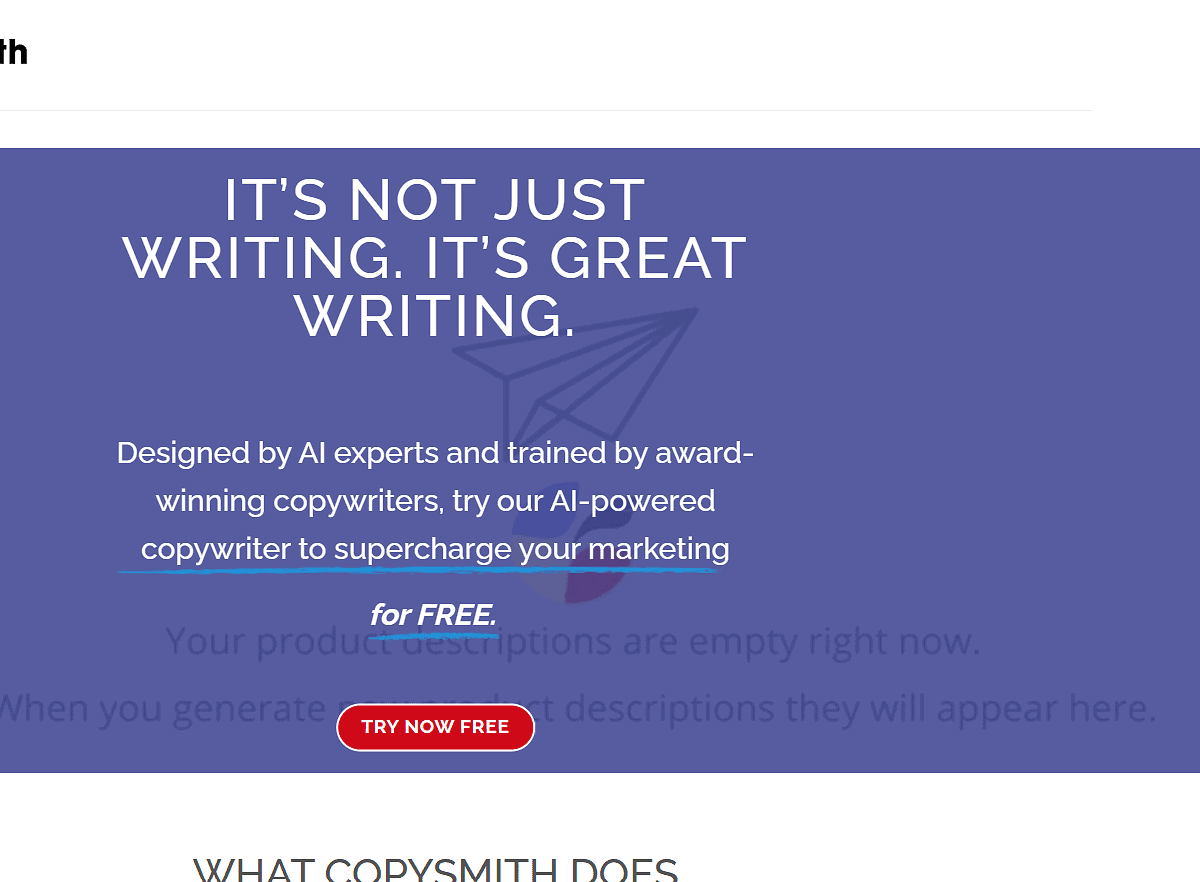 Copysmithh Copysmith AI Tool For Writing