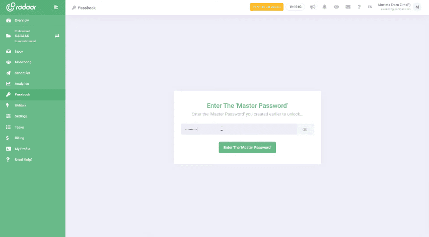 Radaar Password Wallet