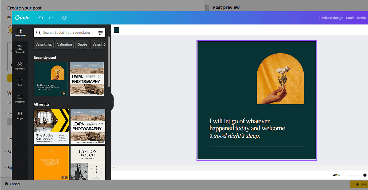 Canva Inside The SocialBee