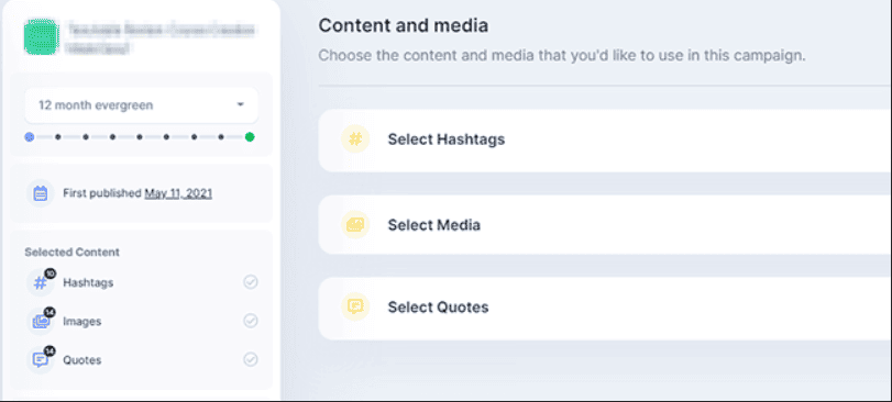 Missinglettr individual post, more options 