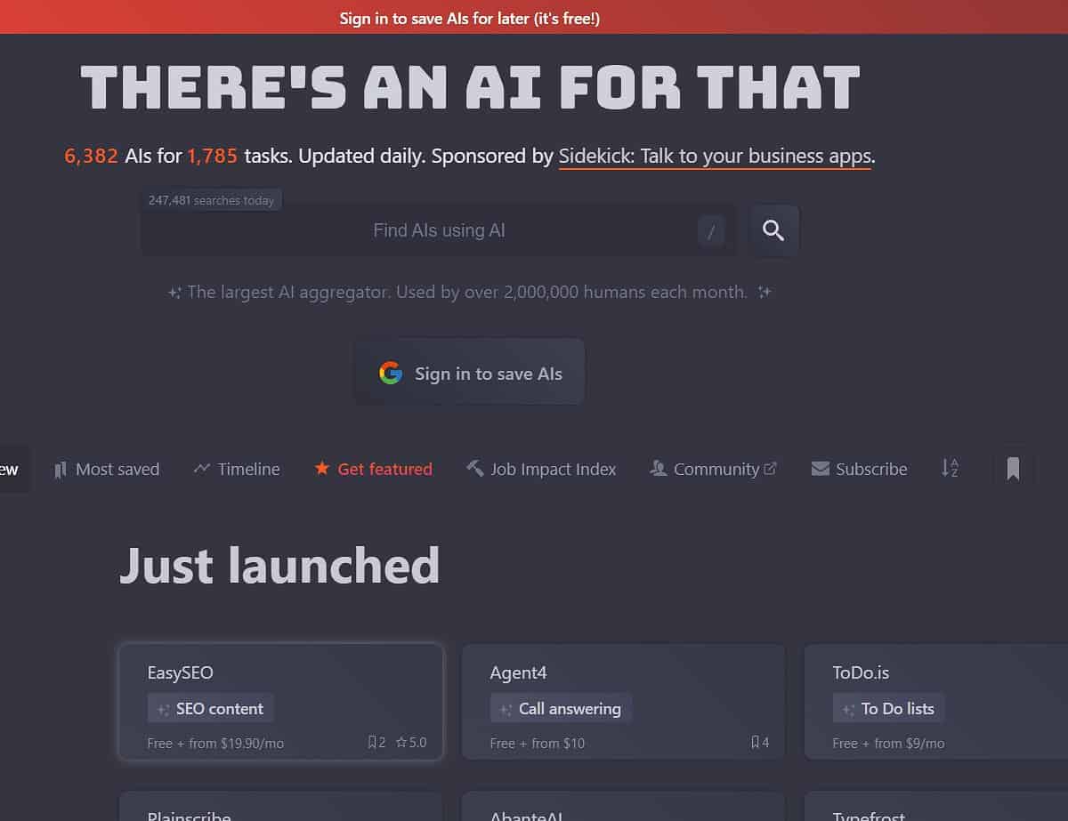 Theres An AI For That 