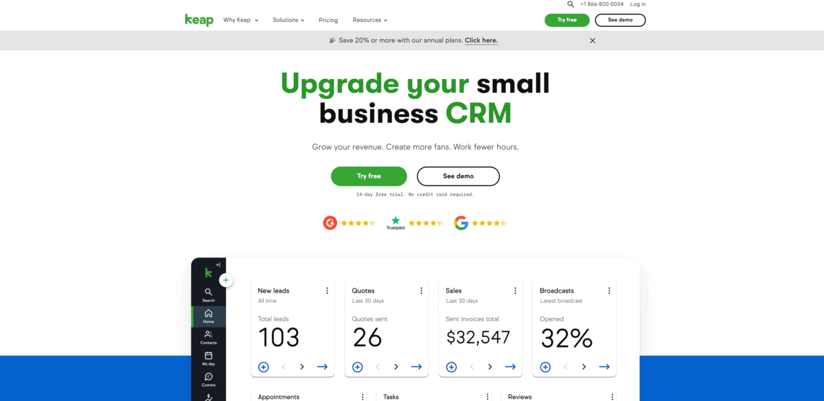 Screenshot 2024-03-27 170313 keap - Best Contact Management Software