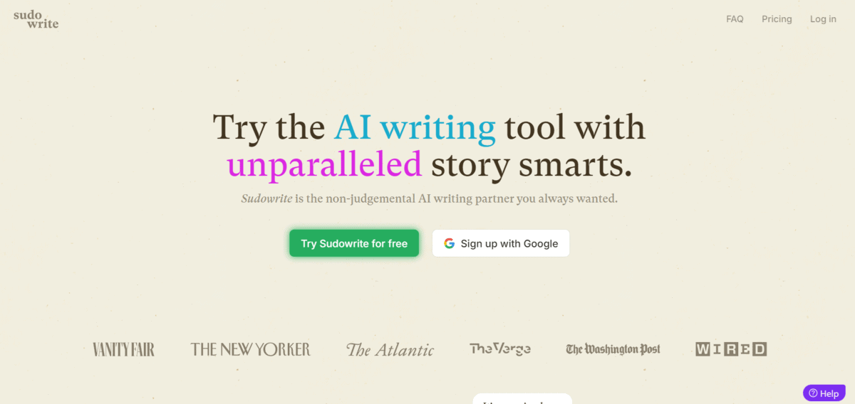 Sudowrite Sudowrite - Best AI Story Generator